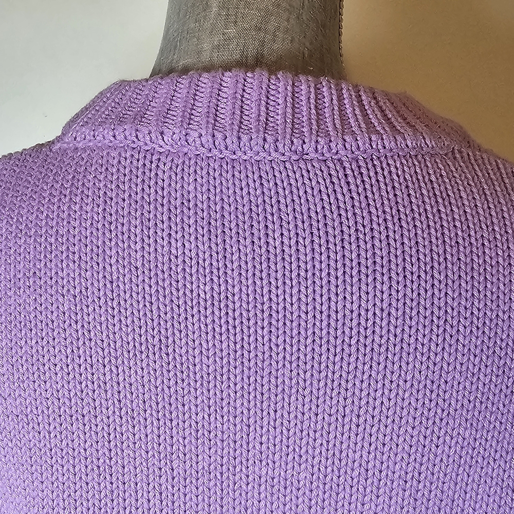 Tuckernuck Aiden Cropped Purple Sweater - Women's Size XL - Preppy Cozy NWT - Picture 9 of 11